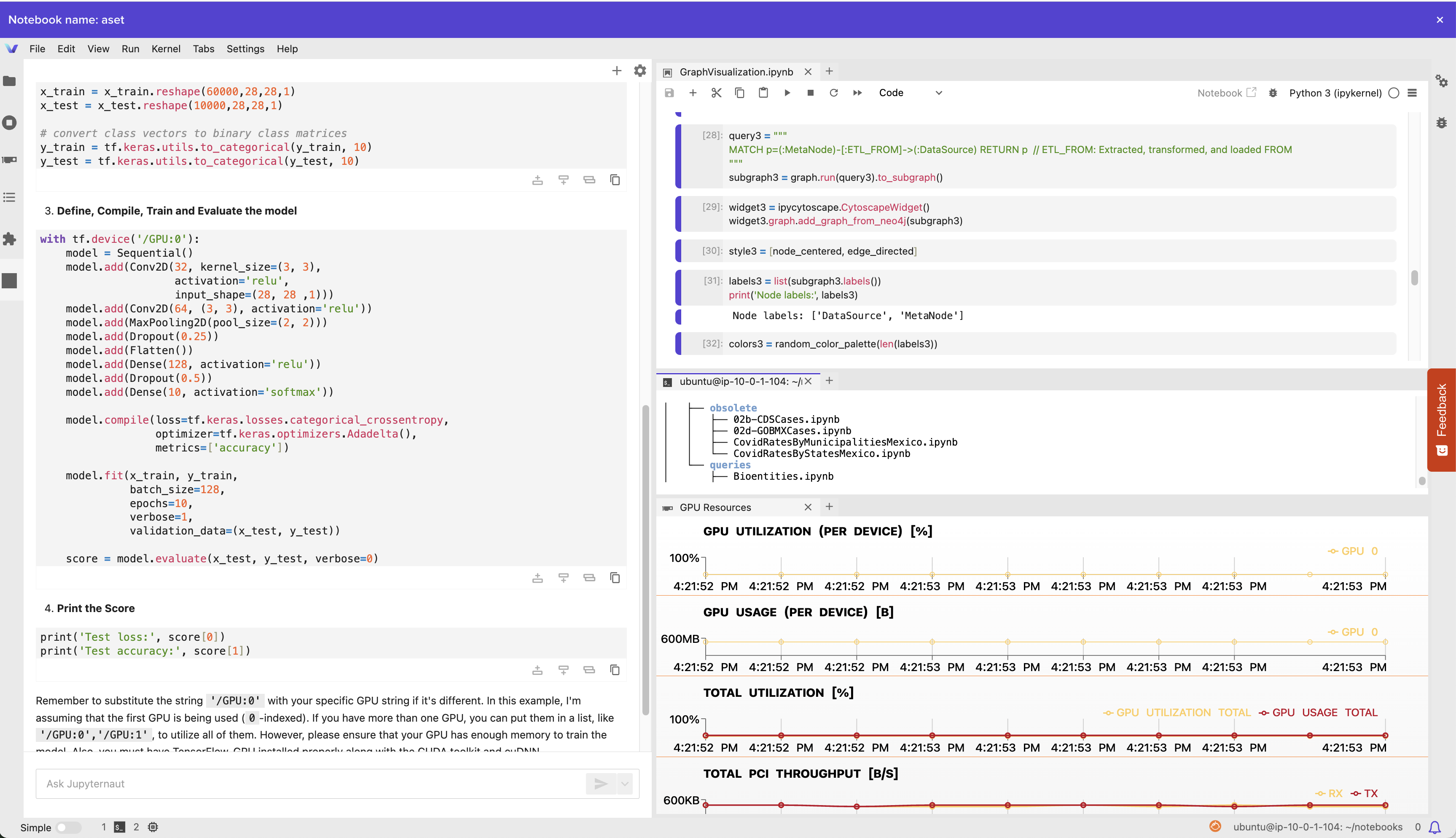 JupyterHub running in Vantage